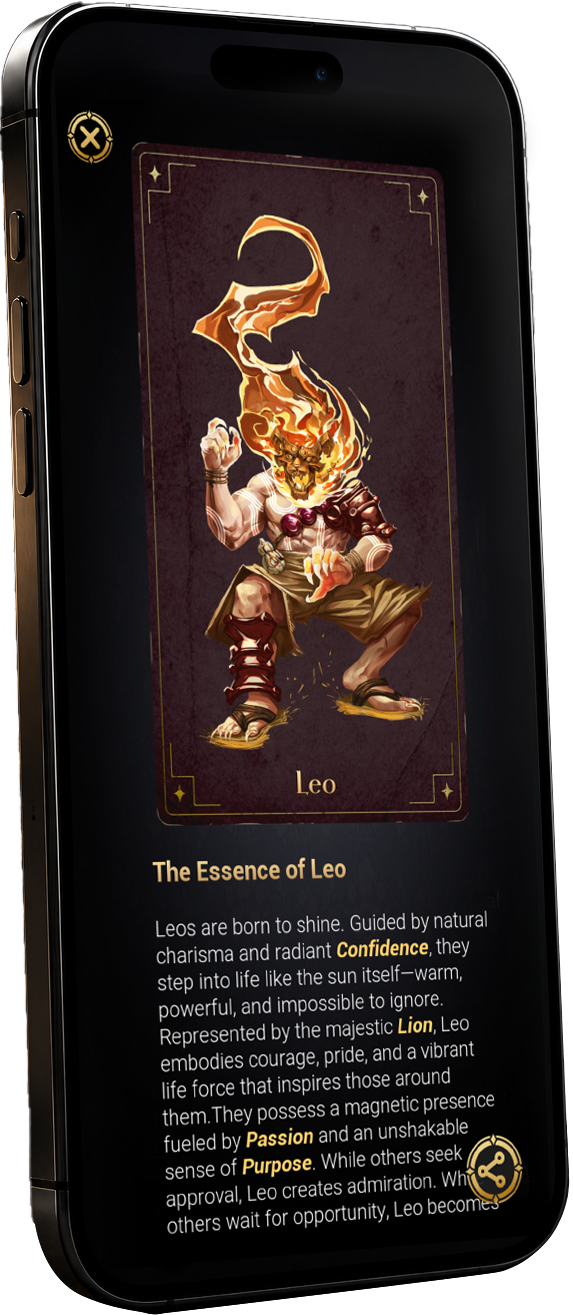 StarSigns app preview on iPhone